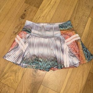 Colorful Free People Skirt with Built in Shorts